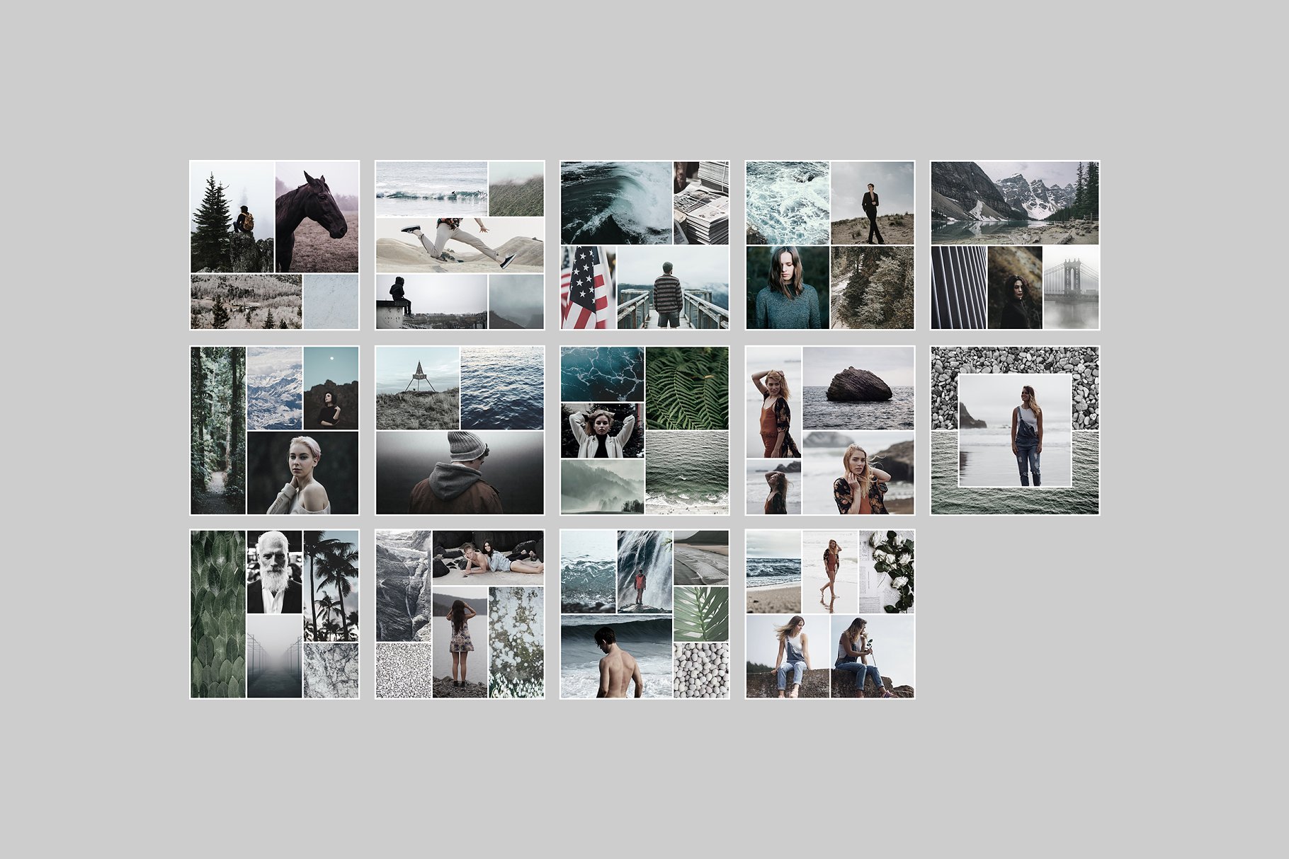 摄影主题多图排版贴图模板素材库精选 Canada Social Media Templates插图(5)