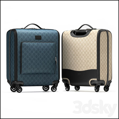 GG Supreme拉杆箱行李箱素材之家精选3D模型