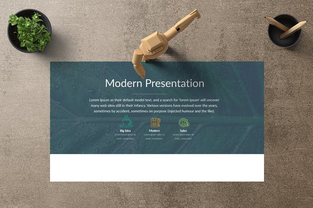 平面模特个人作品展示PPT幻灯片模板 CIGAZ Powerpoint Template插图(1)