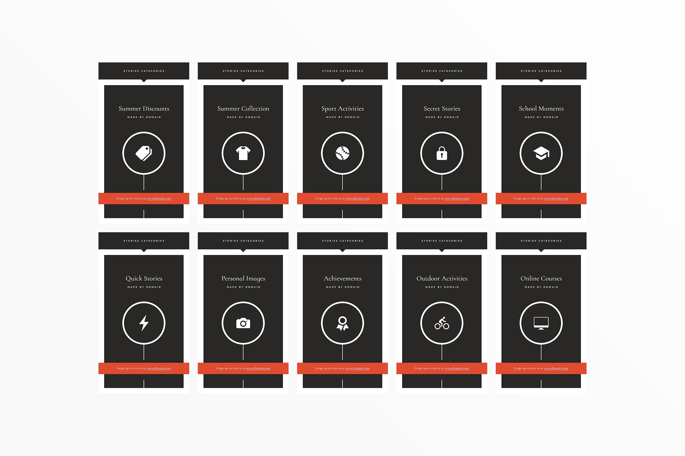 Ins社交电商热点贴图模板素材库精选 San Francisco Instagram Highlights插图(24)
