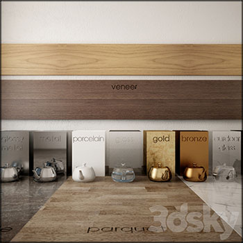 金属玻璃材质贴图FBX/OBJ 素材之家精选3D模型