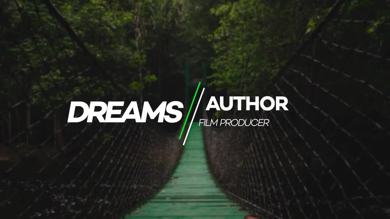 流畅的下三分之一影视幻灯片片头素材库精选AE模板