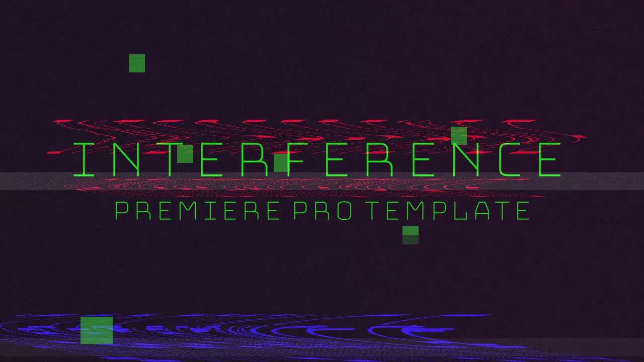 干涉转换促销素材库精选pr模板