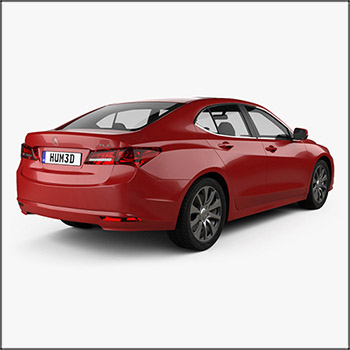 讴歌Acura TLX 2014汽车素材之家精选3D模型