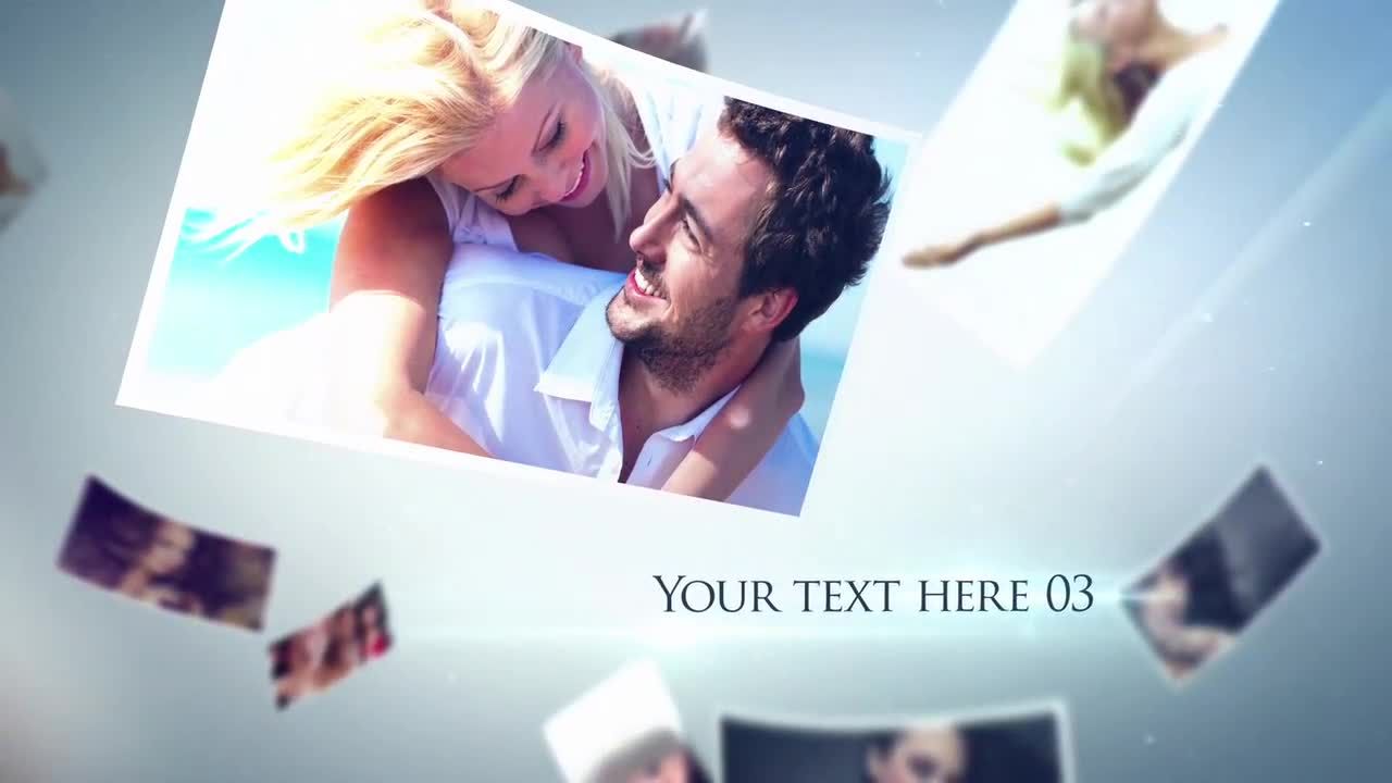 浮动照片素材库精选AE模板