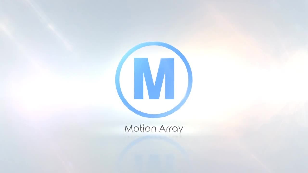 流畅简单的电影卷须徽标显示素材库精选AE模板