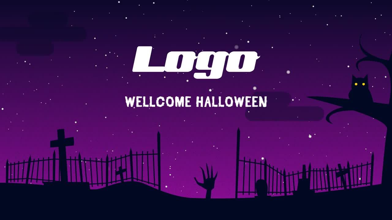 令人恐惧的万圣节徽标素材库精选AE模板