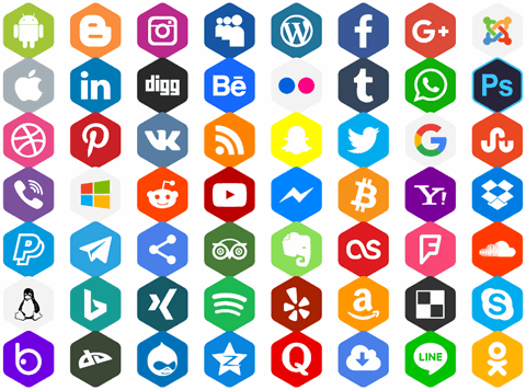 Social Color Pro font素材之家精选英文字体