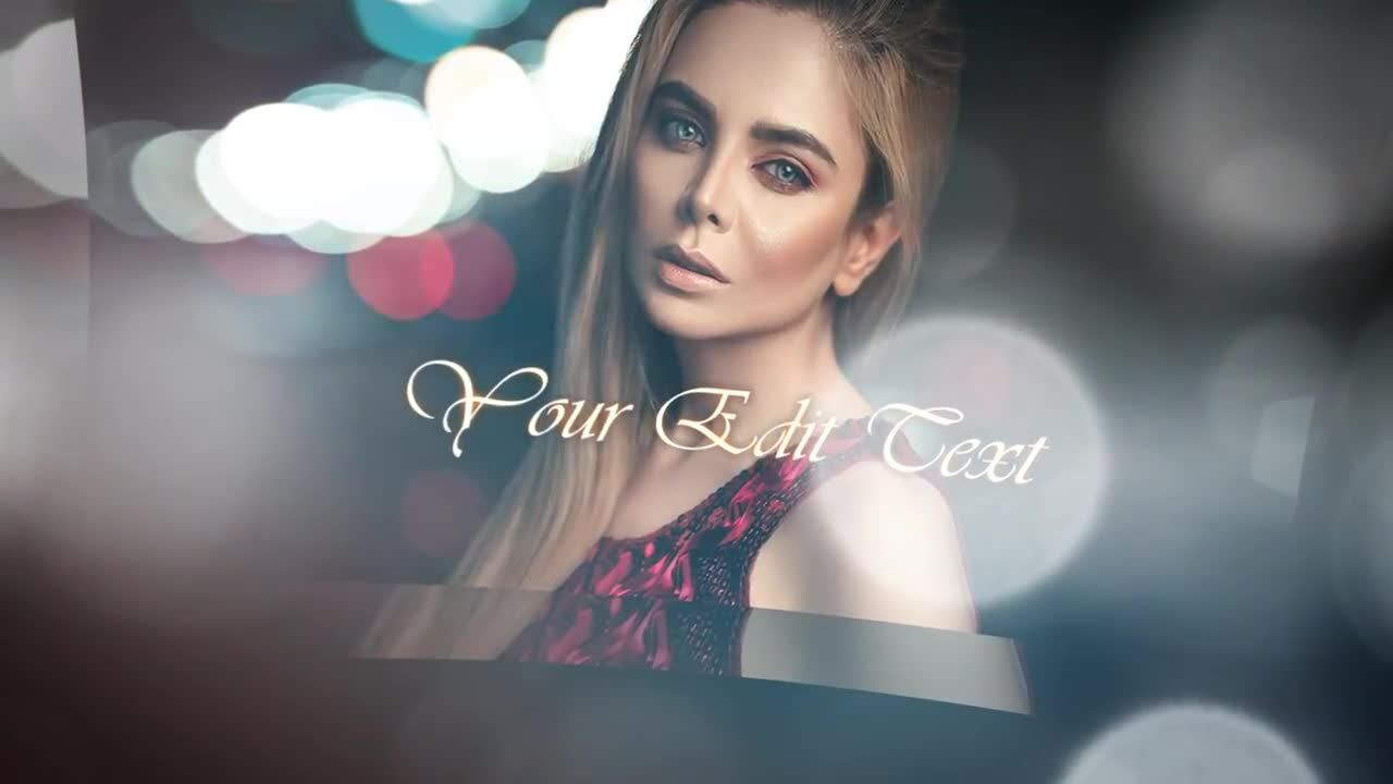 动态气泡光晕幻灯片特效素材库精选AE模板