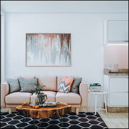 商品房卧室厨房阳台室内场景素材之家精选3D模型By Can DC