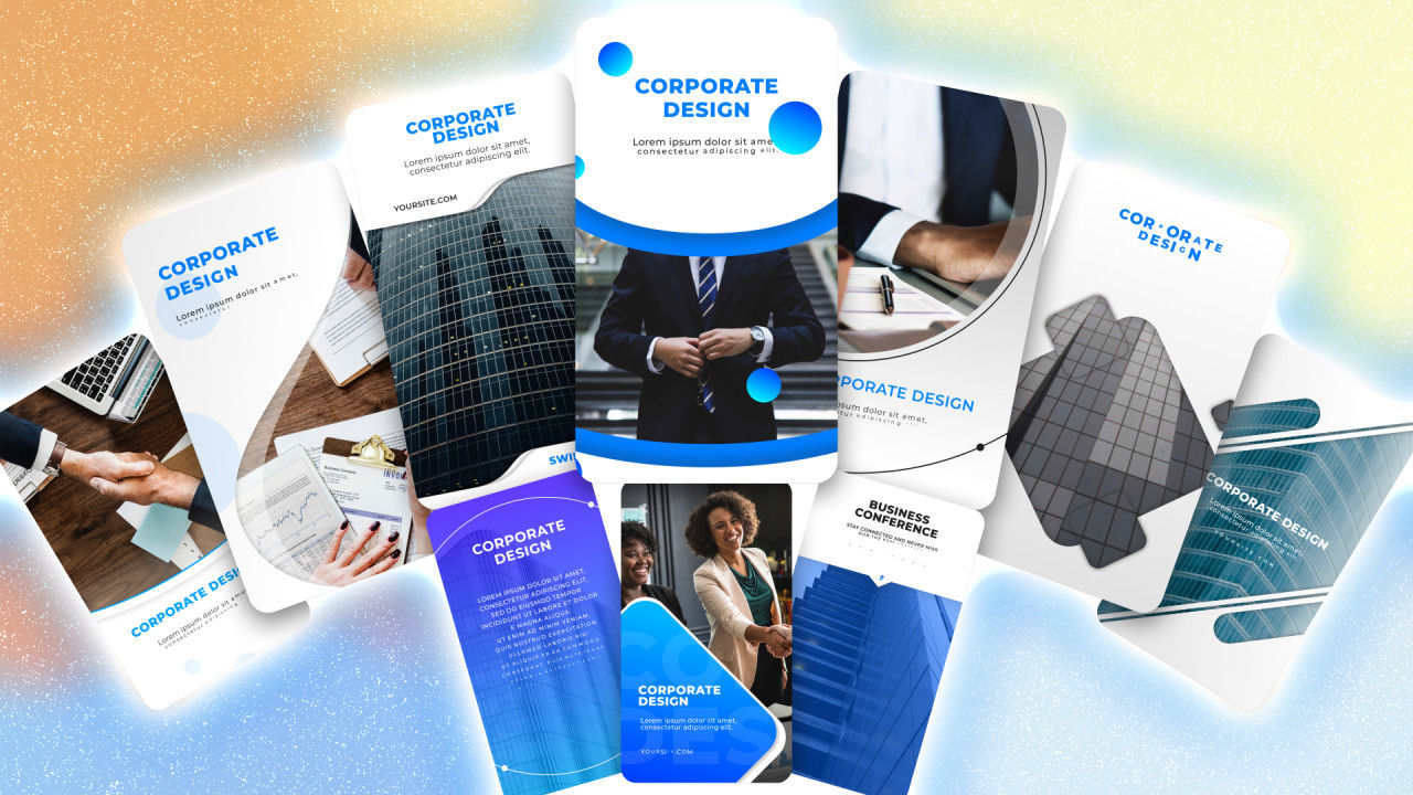 快速的手机竖屏广告设计素材库精选AE模板