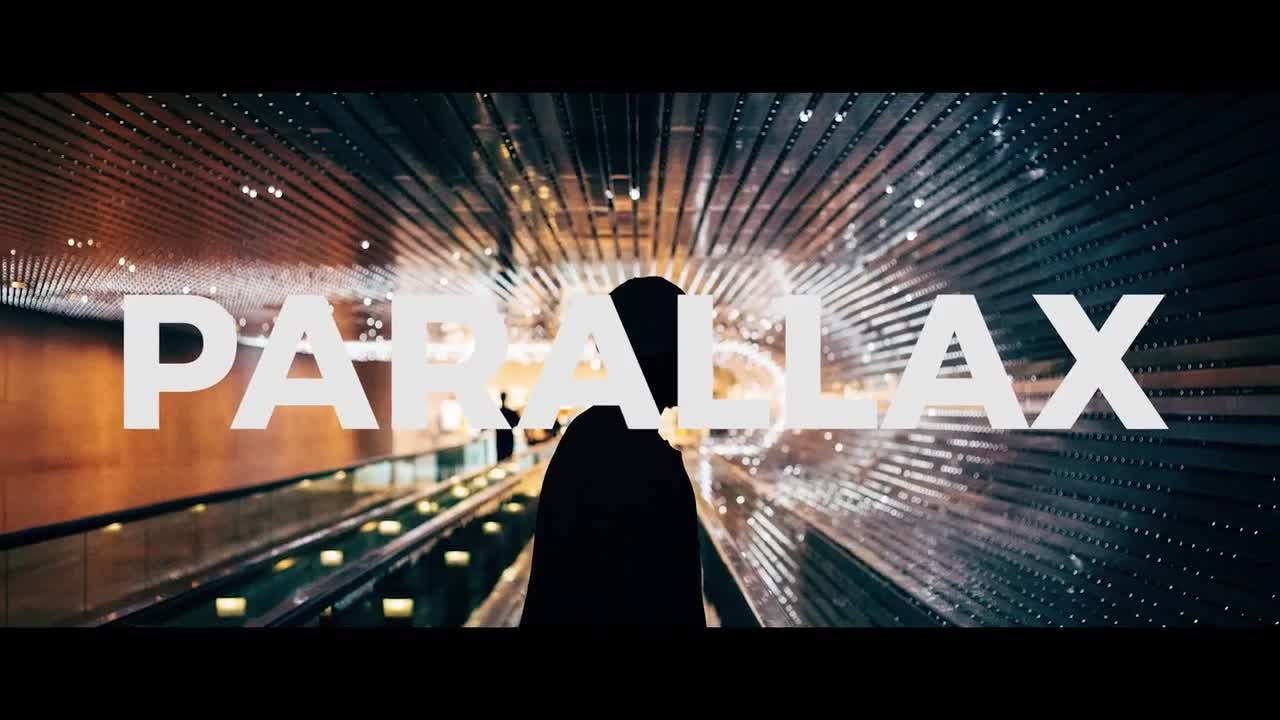 2个唯一版本现代视差重踏宣传素材库精选pr模板