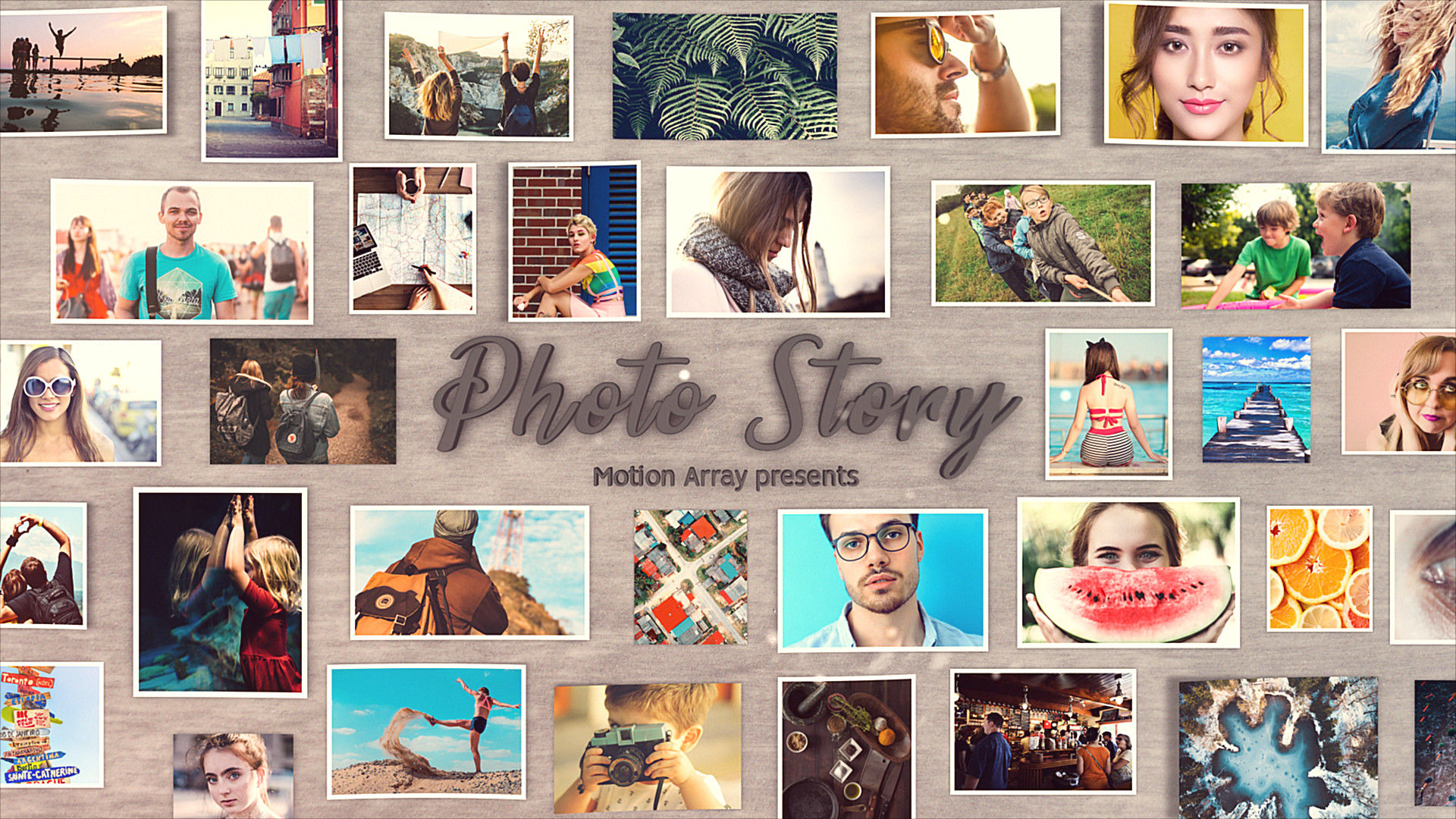 简洁华丽精美的照片故事素材库精选AE模板