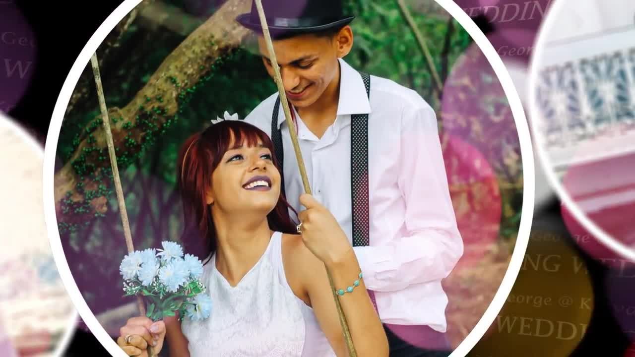 美观且优雅的婚礼散景动画素材库精选AE模板