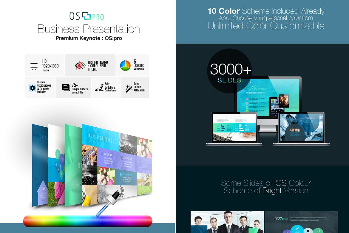 干净、创意、现代的商业PowerPoint包插图(7)