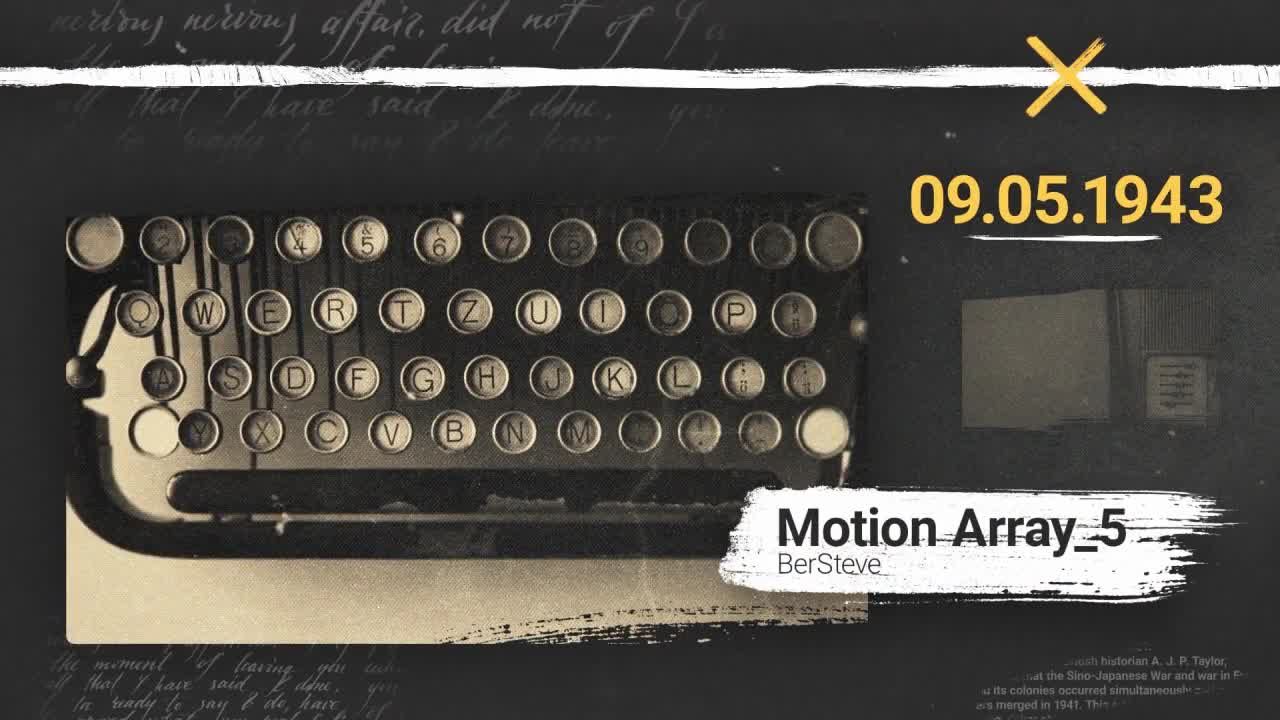 复古泛黄年代回忆相册图片素材库精选AE模板