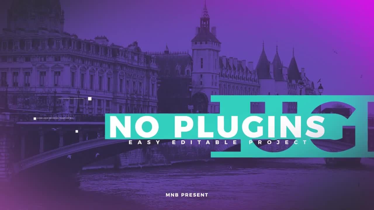 简洁时尚活力的简单促销素材库精选AE模板