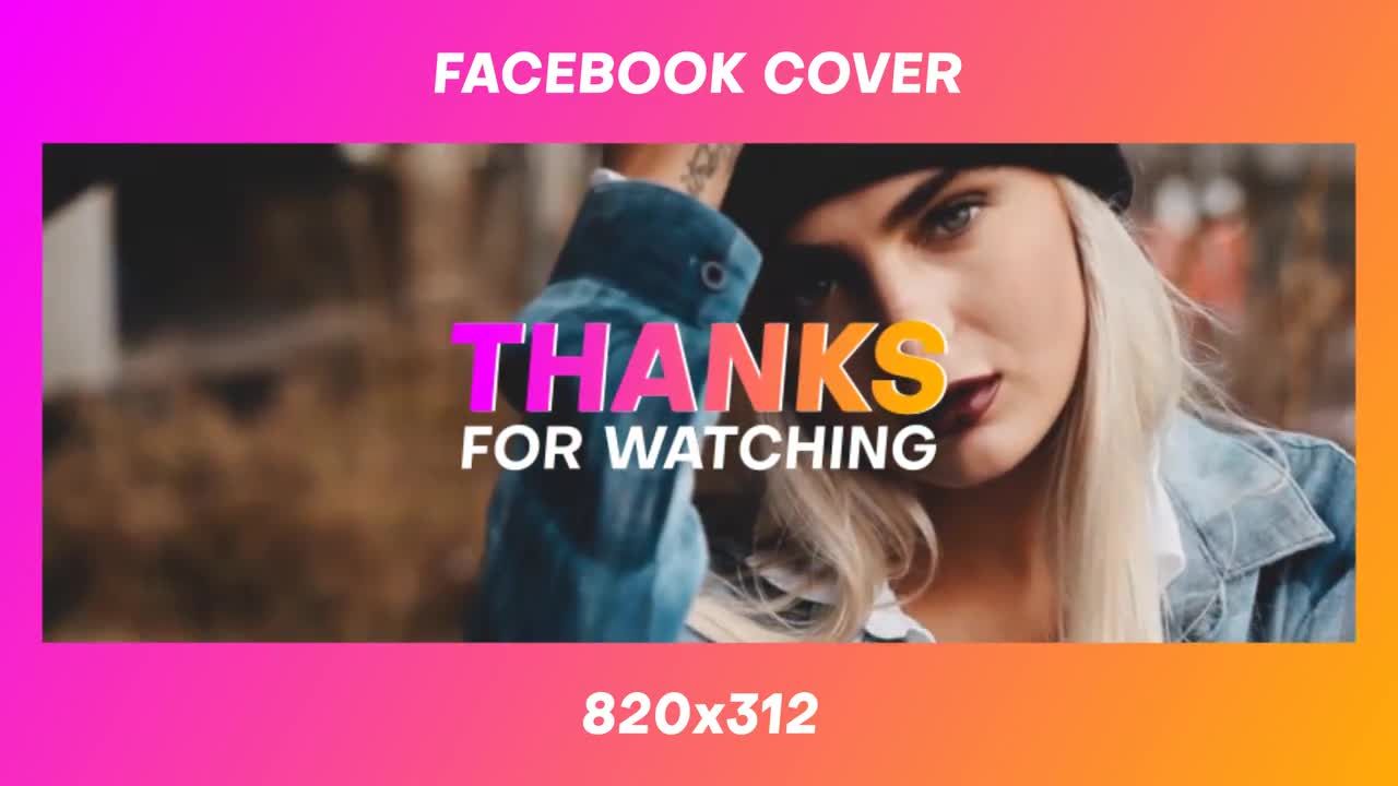 Facebook封面素材库精选AE模板