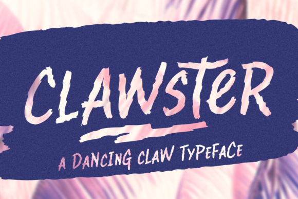 Clawster Font素材之家精选英文字体
