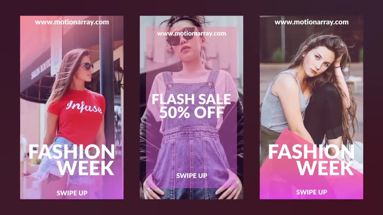 活力明亮的Instagram故事素材库精选AE模板