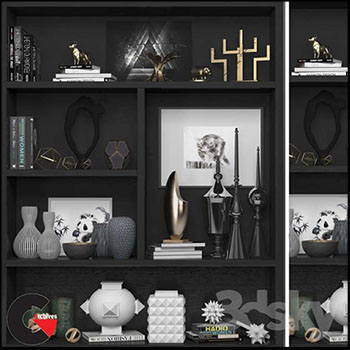 柜子摆件装饰品素材之家精选3D模型