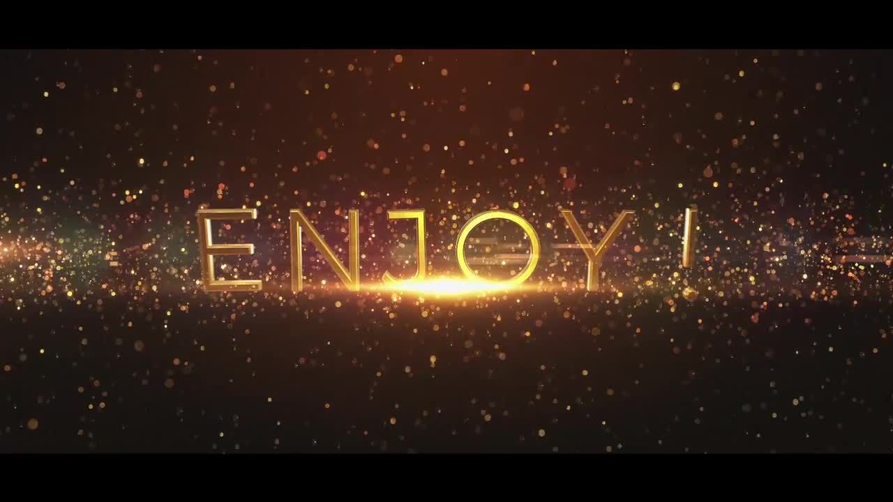 豪华闪亮颗粒和镜头光晕效果Logo图标素材库精选AE模板