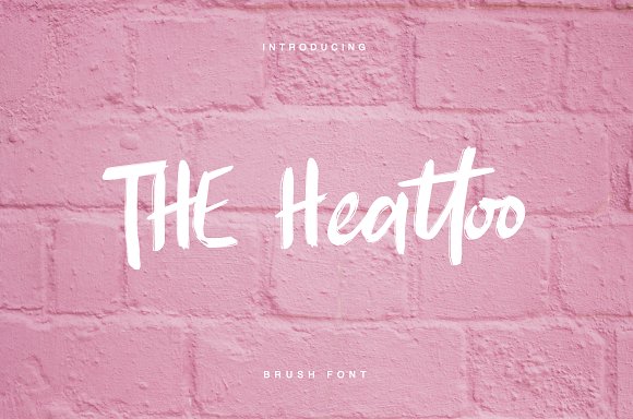 THE Heattoo BRUSH FONT素材之家精选英文字体
