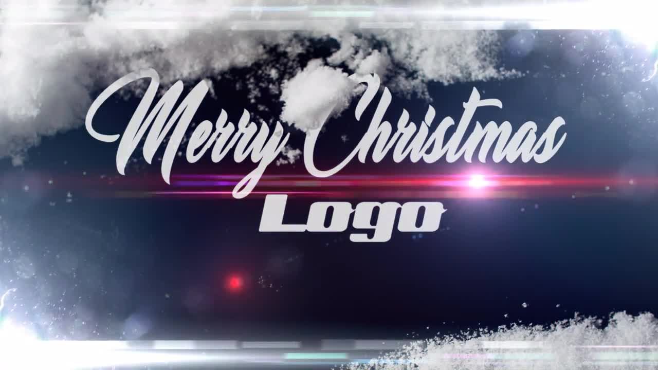 富有创意的擦去雪展示徽标素材库精选AE模板