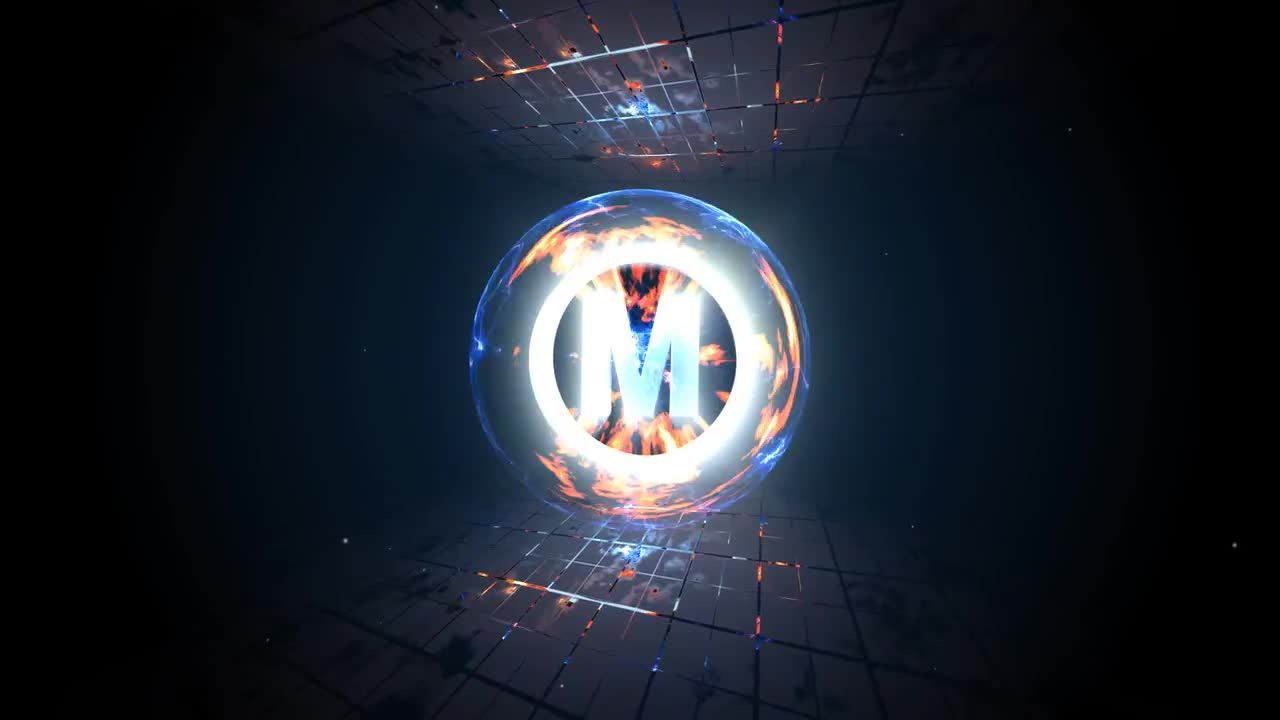 能量球徽标显示素材库精选AE模板