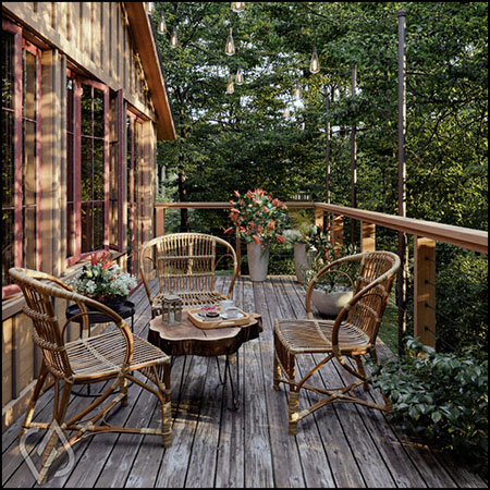 郊外室外阳台场景素材之家精选3D模型