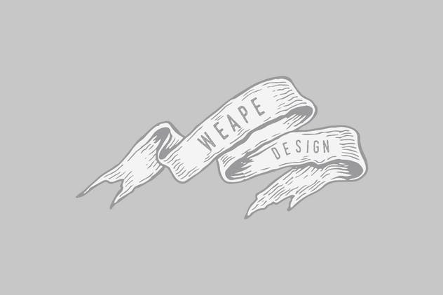 16款手绘风格Banner＆丝带模板 Hand Drawn Banners & Ribbons插图(4)