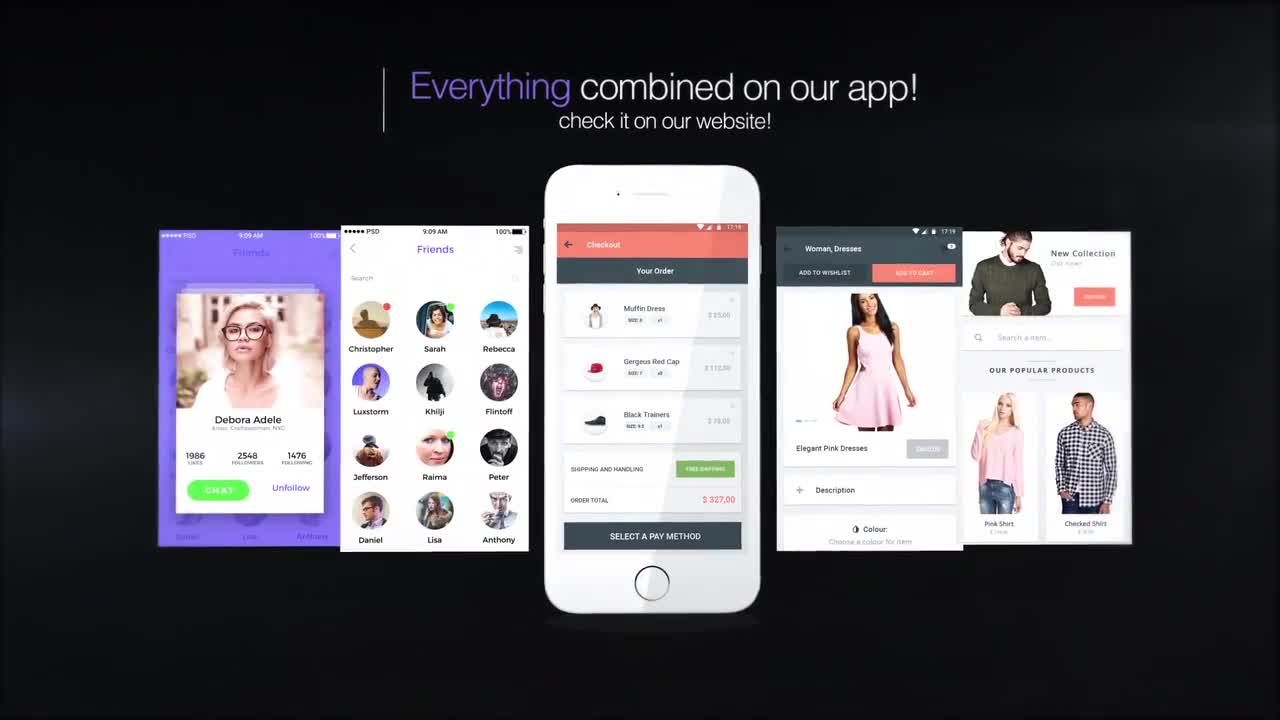 应用程序推广工具包素材库精选AE模板