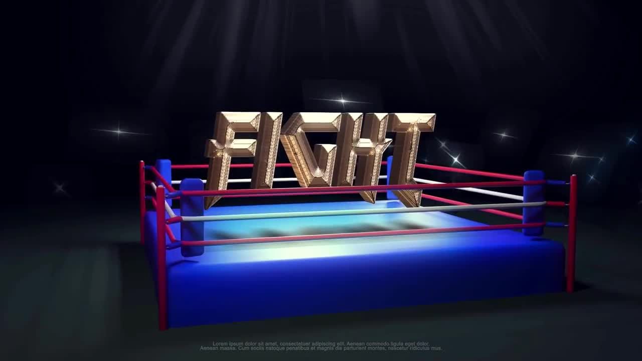 战斗简介动态动画徽标显示素材库精选AE模板