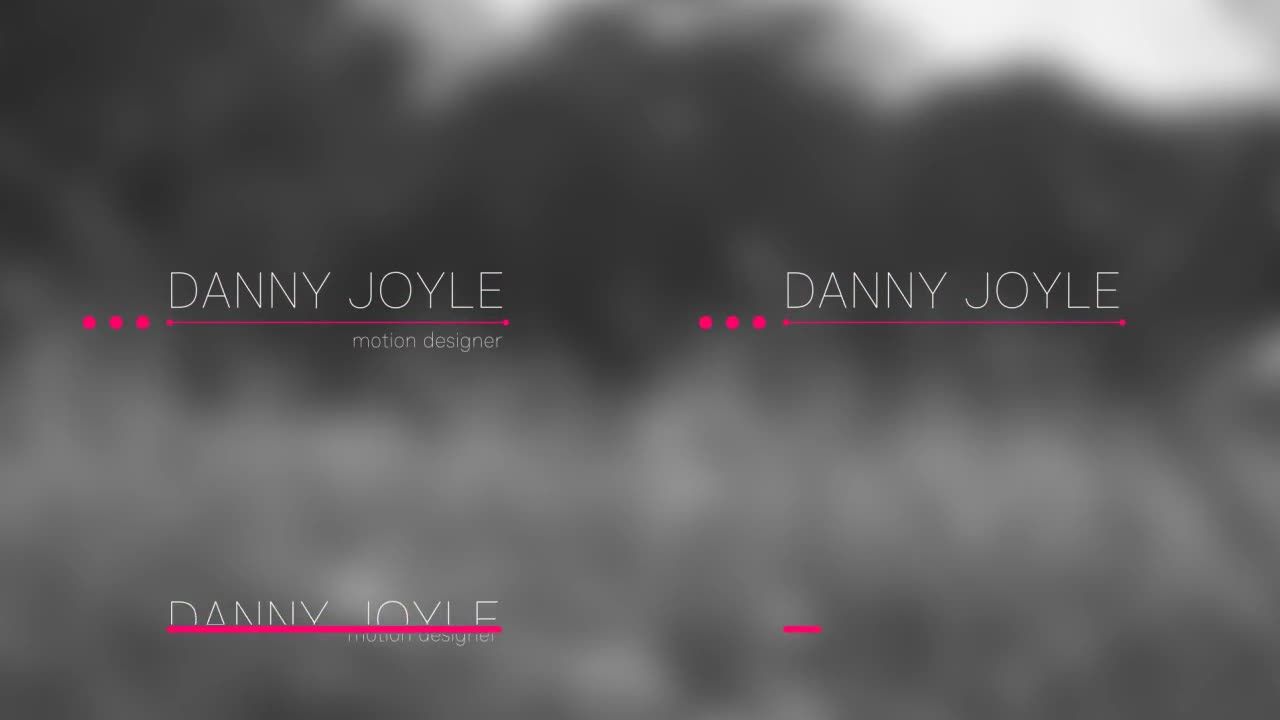 现代科技感标题字幕条动画素材库精选AE模板