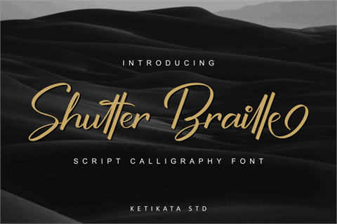 Shutter Braille Free Version font素材之家精选英文字体