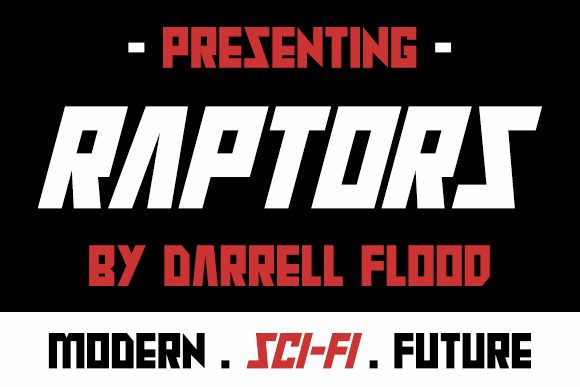 Raptors font插图 Raptors font插图