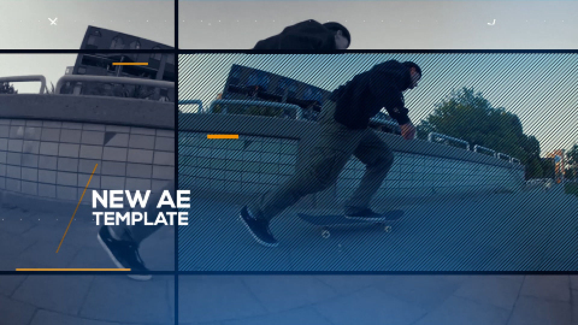 商业广告Glitc揭幕战素材库精选AE模板