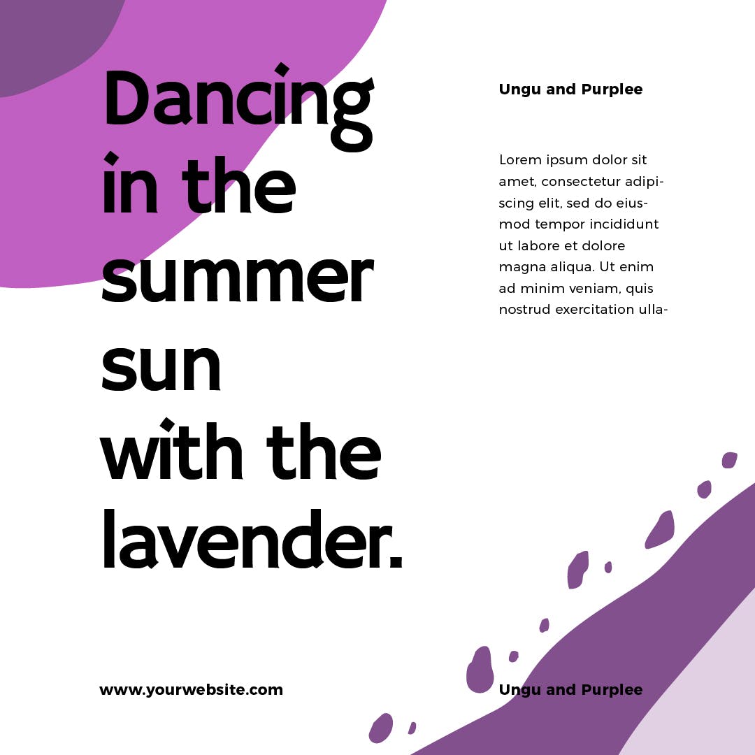 薰衣草配色社交媒体广告Banner图设计模板素材库精选 Lavender Social Media Banners插图(4)