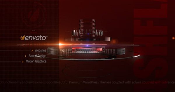 炫酷高科技能量装置动画开场视频AE素材 Octopus