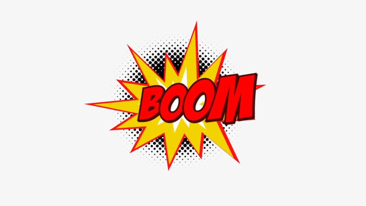 15种独特漫画风格的动作泡泡素材库精选AE模板