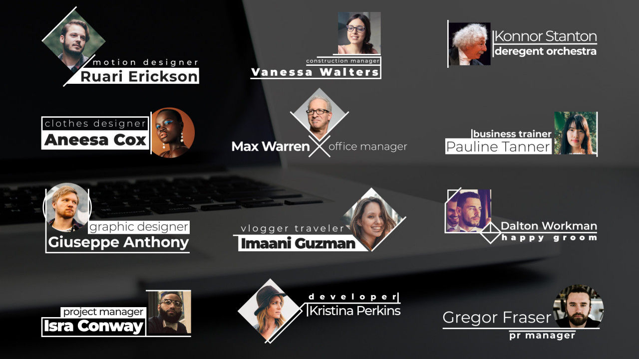 12个最低三分之一标题素材库精选AE模板