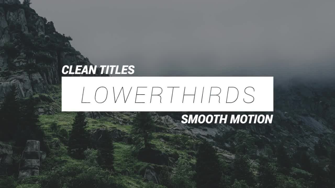 12个时尚的低三分之一动画标题素材库精选pr模板