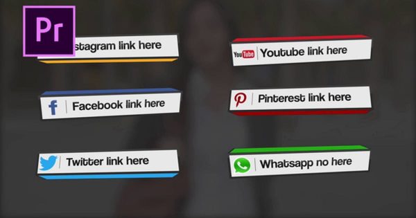 现代立体字幕特效素材库精选PR模板 Box Lower Thirds