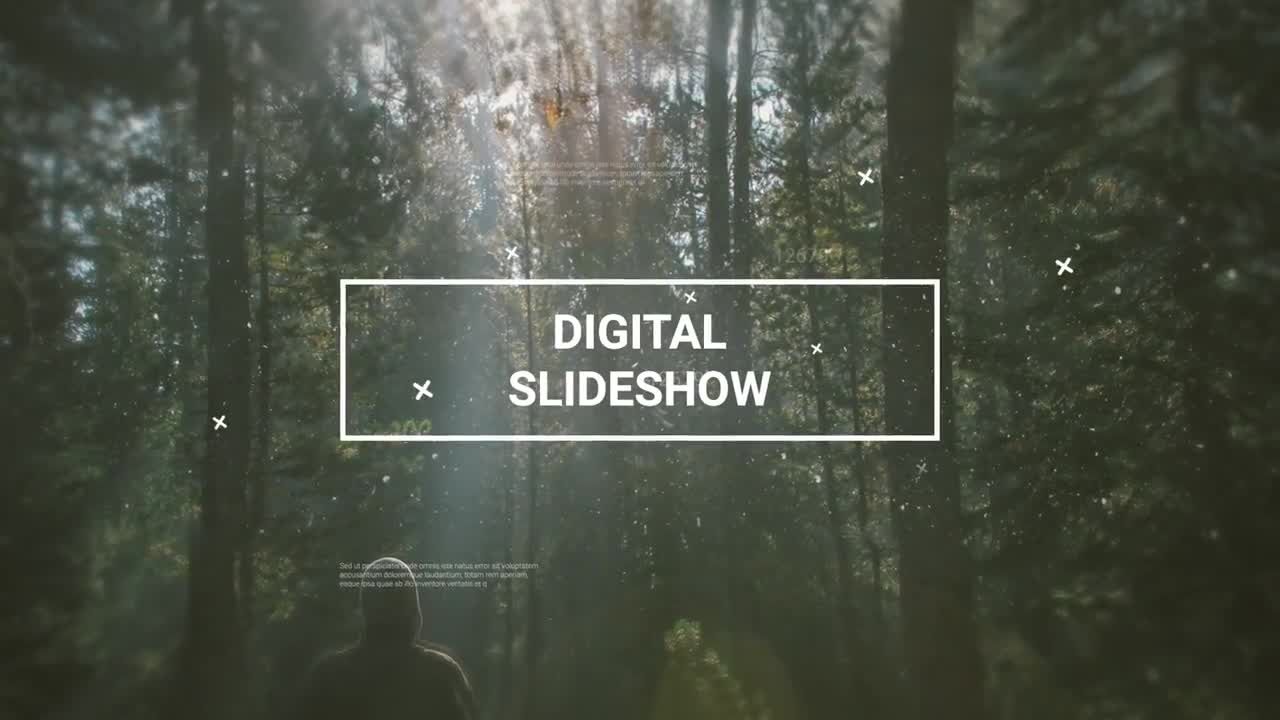 精致视差效果平滑清晰过渡素材库精选AE模板