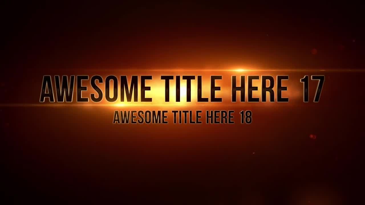 动态动画4K标题素材库精选AE模板