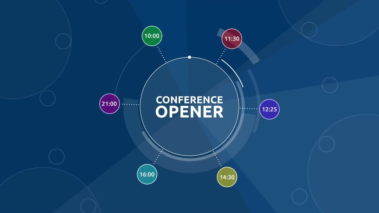 动态动画会议短开启者素材库精选AE模板