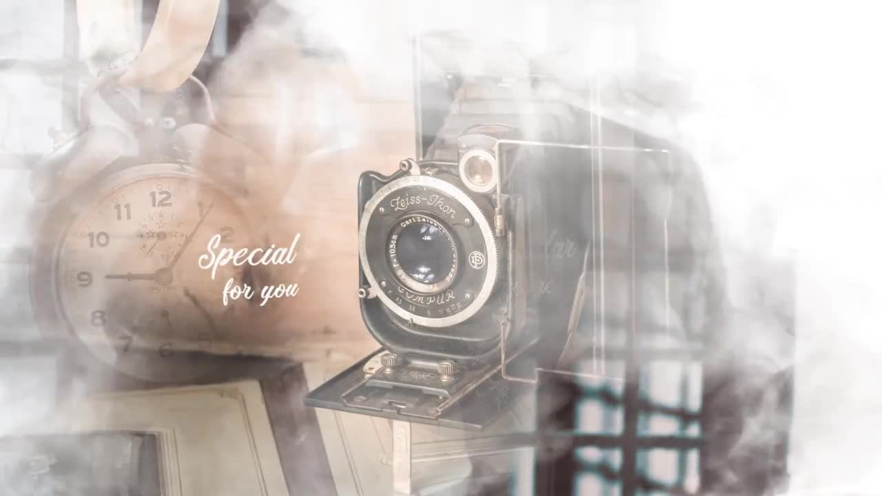 烟雾扩散效果幻灯片素材库精选PR模板