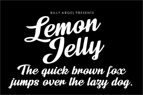 Lemon Jelly Personal Use font素材之家精选英文字体