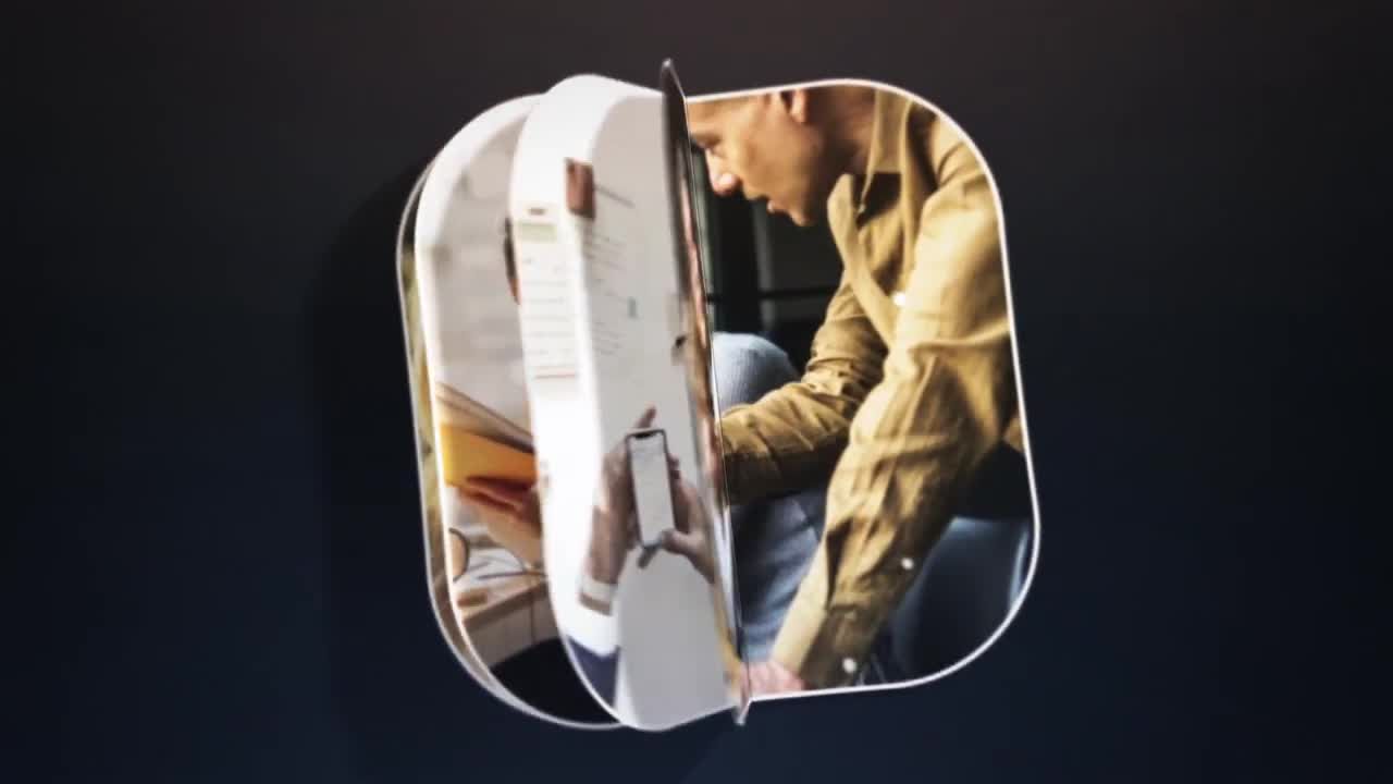 5个迷你简洁图形动画LOGO片头展示素材库精选AE模板