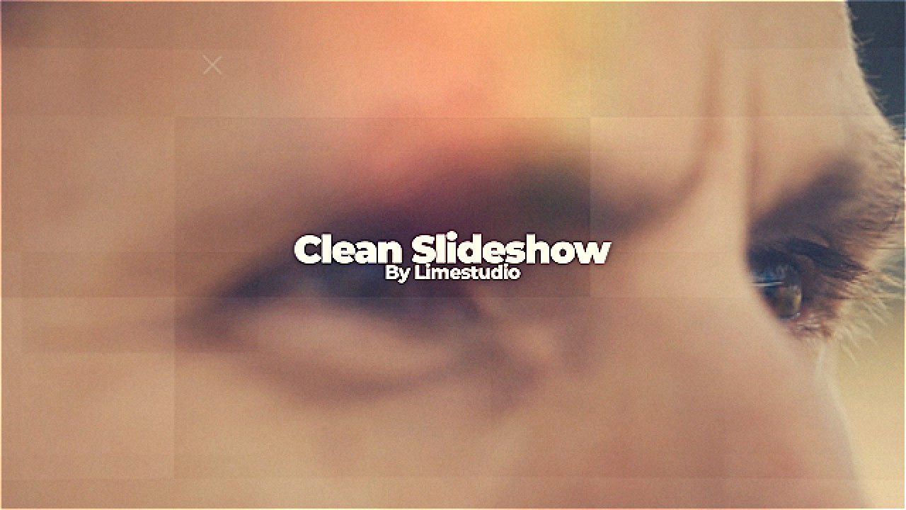 缓慢动画效果的清洁幻灯片素材库精选AE模板